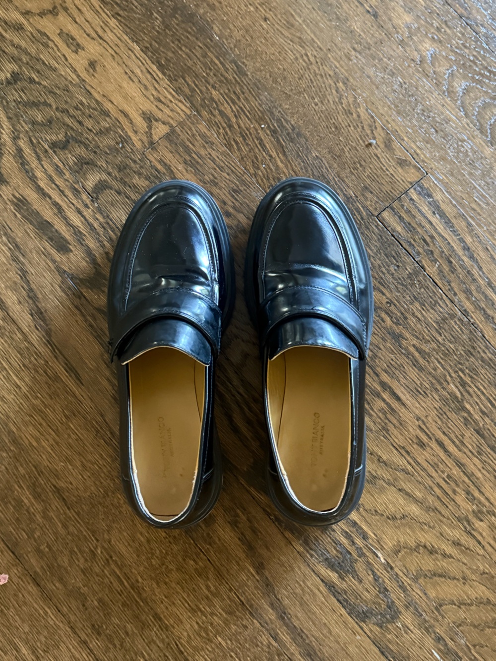 Tony Bianco Wiz Loafer in Black Hi Shine